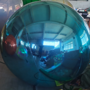 Turquoise Inflatable Mirror Ball